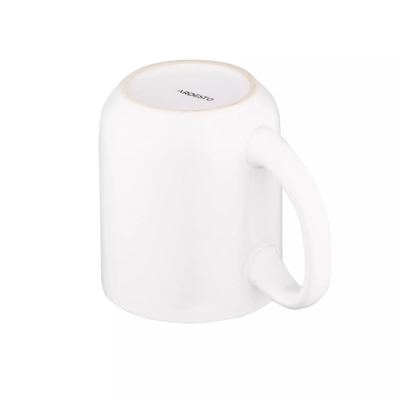 Fincan Ardesto Corgi AR3054, keramika, ağ/boz, 380 ml