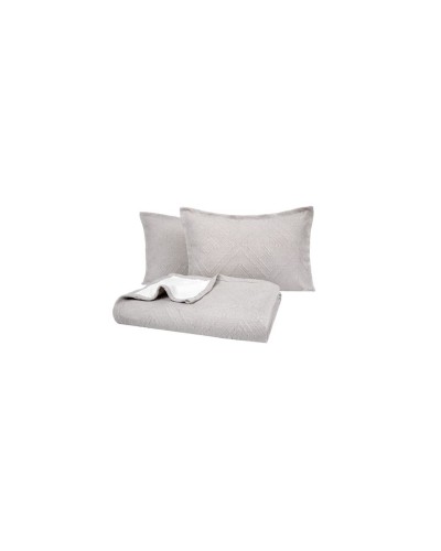 Örtük və yastıq üzü dəsti Yataş Brio, örtük 240х230 sm, yastıq üzü 50x70 sm 2 ədəd, ikinəfərlik, pambıq/poliester, boz