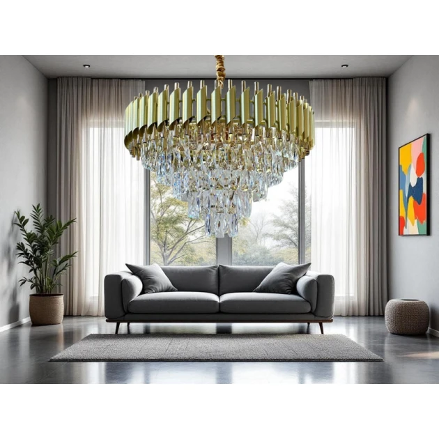 Люстра Şəms Aydınlatma 813-40 см, золотистый Люстра Şəms Aydınlatma 813-40 см, золотистый