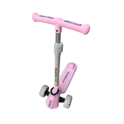 Детский самокат 5881-1 Розовый с bluetooth
