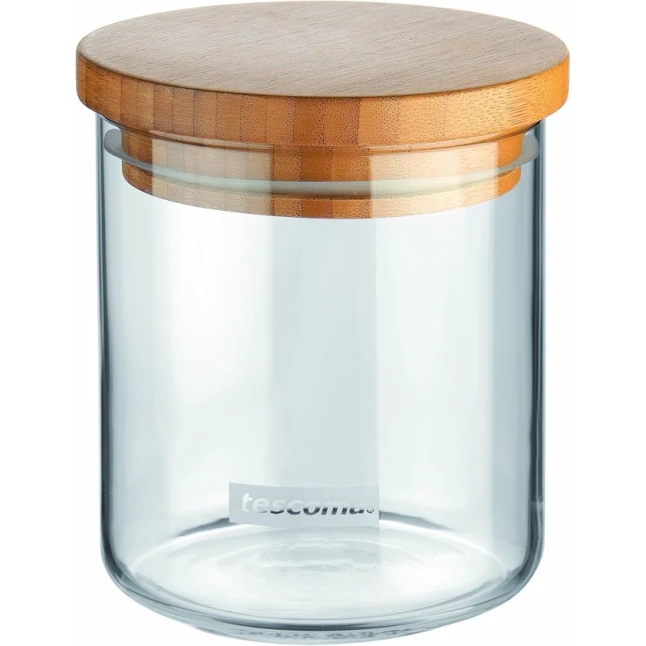Saxlama qabı Tescoma Fiesta, şüşə/taxta, şəffaf, 0.5 l