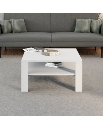 Jurnal masası TV Stend M16, laminat, ağ, 80x80x45 sm