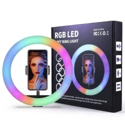 Лампа кольцевая MJ26 RGB LED