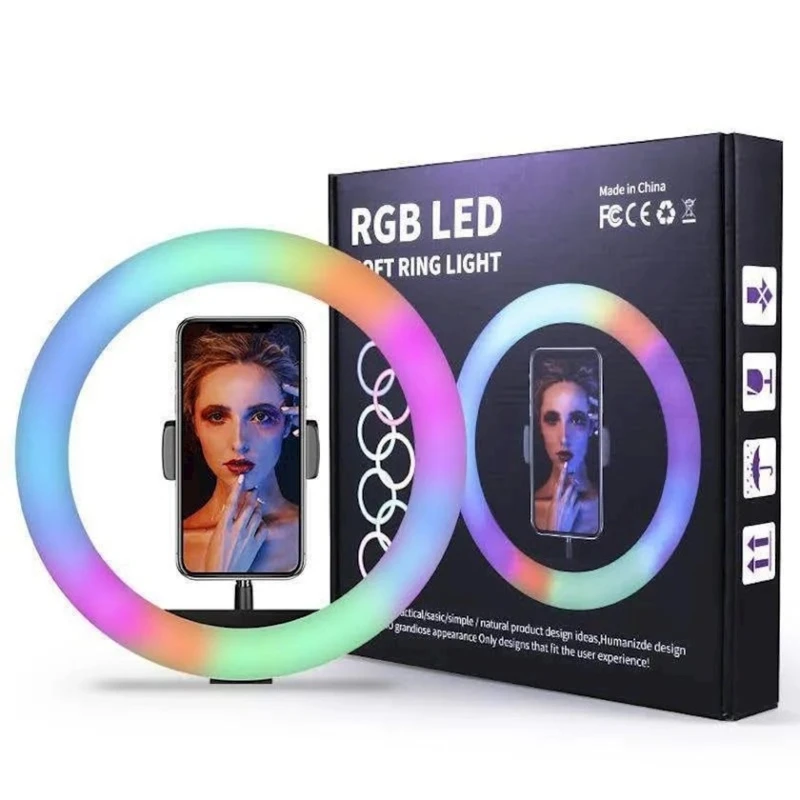 Лампа кольцевая MJ26 RGB LED Лампа кольцевая MJ26 RGB LED