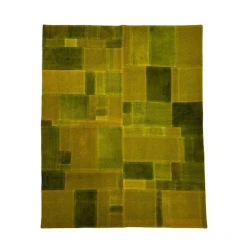 Килим ручного производства Natural halı nth_KH002, 154x194 см, шерсть, зеленый