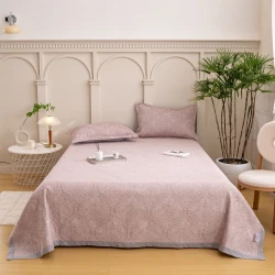Покрывало Annaberry SHA-00004798, лен, 160х230 см, наволочка 50x70 см, розовое