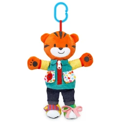 Игрушка-подвеска Addo Little Lot Learn to Dress Tiger, 12 мес Игрушка-подвеска Addo Little Lot Learn to Dress Tiger, 12 мес