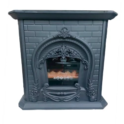 Печь-камин Behkaran Ks0163, металл, черный, 92x88x36 см