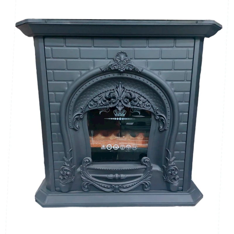 Печь-камин Behkaran Ks0163, металл, черный, 92x88x36 см Печь-камин Behkaran Ks0163, металл, черный, 92x88x36 см