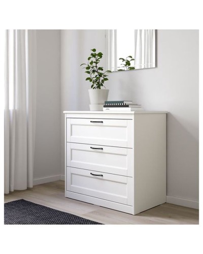 Komod IKEA Songesand, ağ, 82x50x81 sm