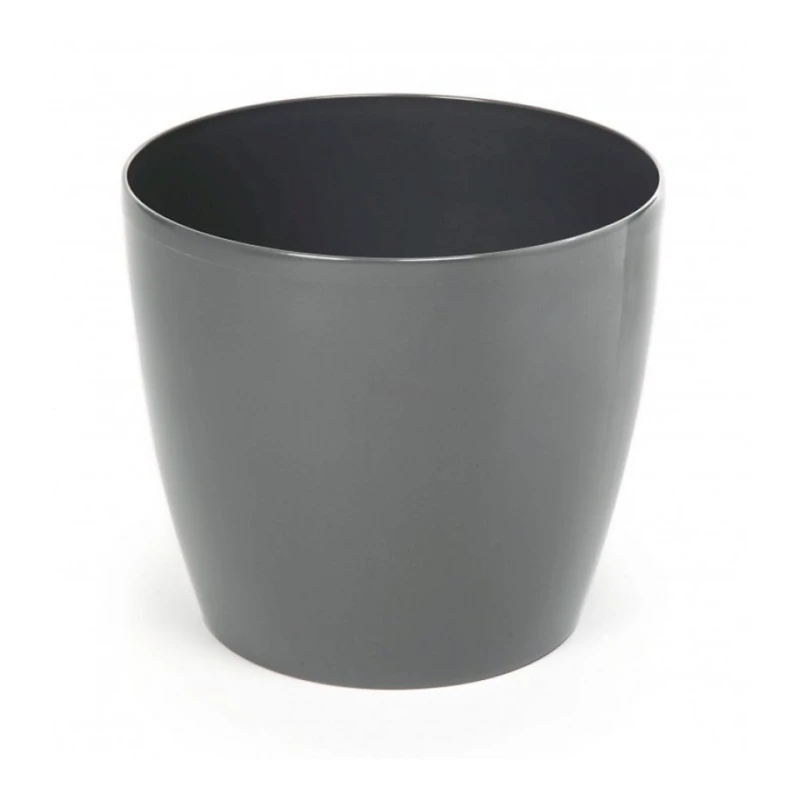 Dibçək Lamela Magnolia 12 sm, plastik, gümüşü Dibçək Lamela Magnolia 12 sm, plastik, gümüşü