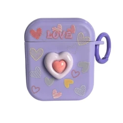 Чехол для наушников Apple Airpods 2 Love Purple