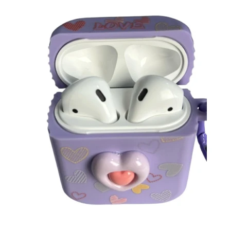 Чехол для наушников Apple Airpods 2 Love Purple