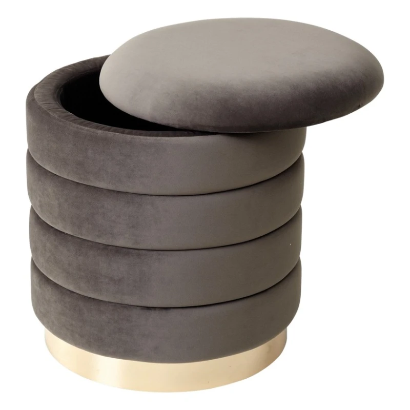 Пуфик 47, ткань, серый, 40x35x35 см Пуфик 47, ткань, серый, 40x35x35 см