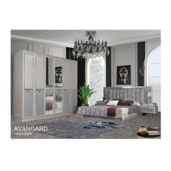 Спальный гарнитур Avangard, серый, Ламинат Спальный гарнитур Avangard, серый, Ламинат