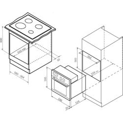 Духовой шкаф Bompani BO246WA/E