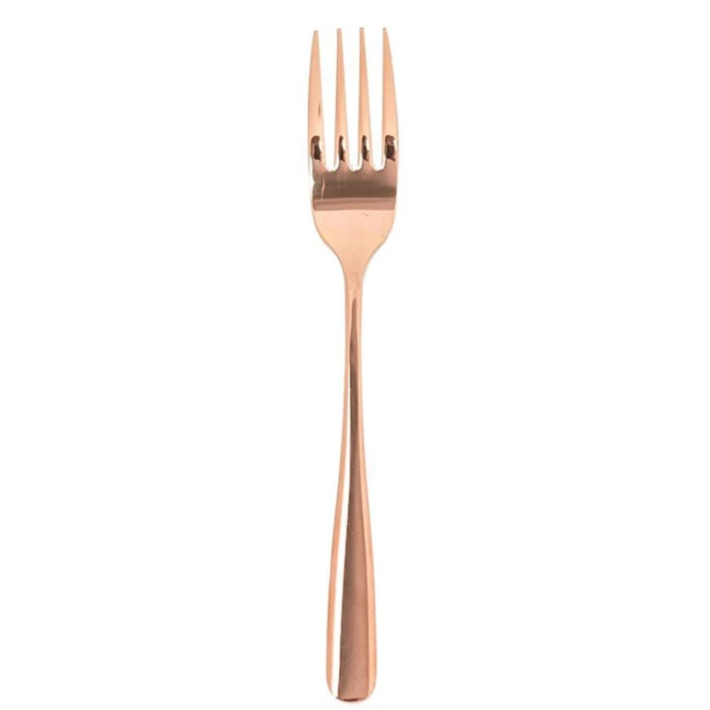 Вилка десертная Hom-me 200000000002425, 17 см, нержавеющая сталь, Розовое золото