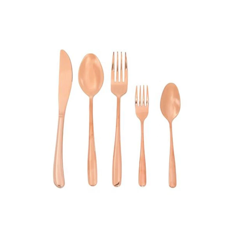 Вилка десертная Hom-me 200000000002425, 17 см, нержавеющая сталь, Розовое золото