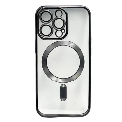 Çexol 888_store_530 MagSafe Apple iPhone 13 Pro üçün Qara/Şəffaf