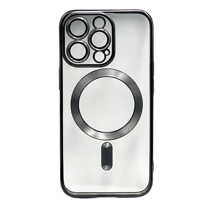 Çexol 888_store_530 MagSafe Apple iPhone 13 Pro üçün Qara/Şəffaf