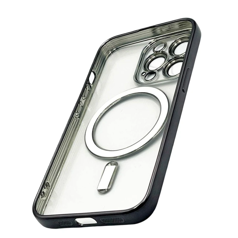 Çexol 888_store_530 MagSafe Apple iPhone 13 Pro üçün Qara/Şəffaf