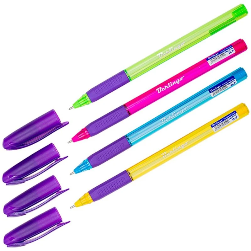 Ручка шариковая Berlingo Triangle 110 Color 0.7 мм, синяя, товар в ассортименте Ручка шариковая Berlingo Triangle 110 Color 0.7 мм, синяя, товар в ассортименте