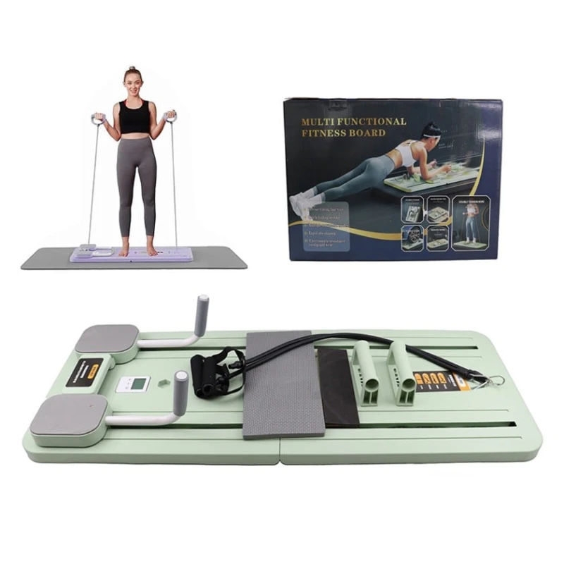 Многофункциональная доска для пилатеса, ABS пластик, зелёная, 106x41x3 см