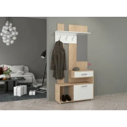 Шкаф-витрина для прихожей Letta,201.5х35х120 см,ЛДСП,белый Шкаф-витрина для прихожей Letta,201.5х35х120 см,ЛДСП,белый