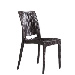 Стул Modalife Rattan OKH-2130, пластик, коричневый, 44x87x55 см Стул Modalife Rattan OKH-2130, пластик, коричневый, 44x87x55 см