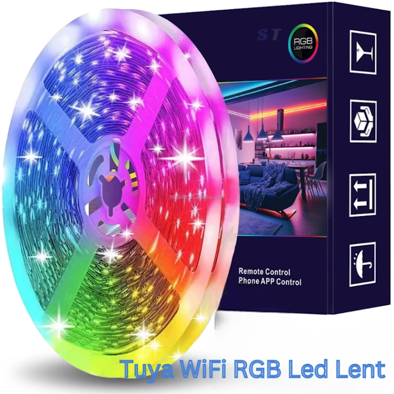 Светодиодная лента Tuya WiFi LED 15м Светодиодная лента Tuya WiFi LED 15м