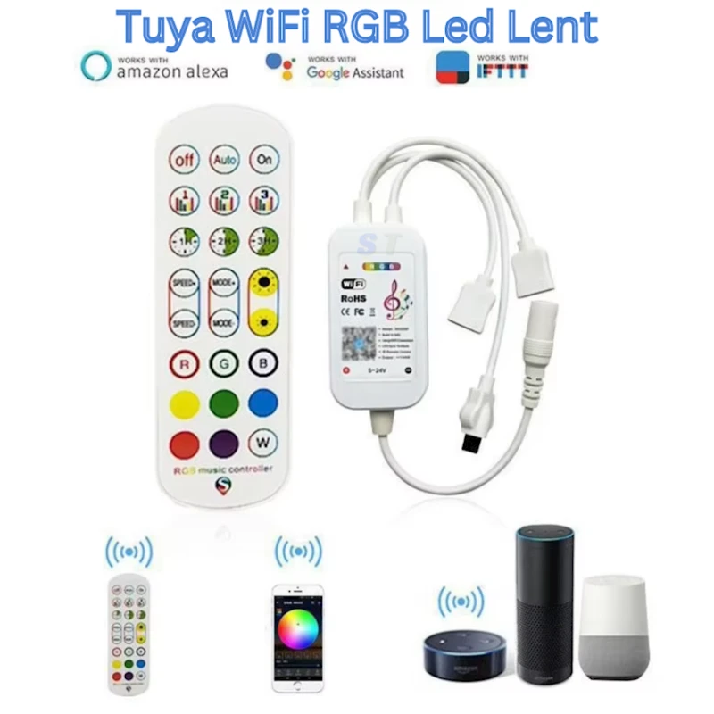 Светодиодная лента Tuya WiFi LED 15м Светодиодная лента Tuya WiFi LED 15м
