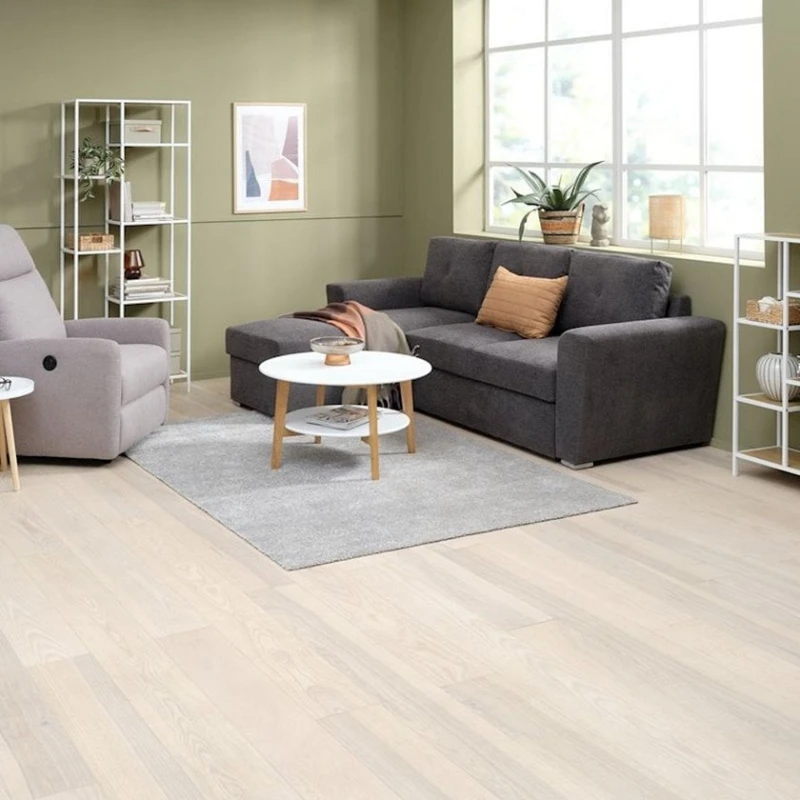 Журнальный стол JYSK Jegind, диаметр 80 см, высота 45 см, МДФ/массив дерева, коричневый/белый Журнальный стол JYSK Jegind, диаметр 80 см, высота 45 см, МДФ/массив дерева, коричневый/белый