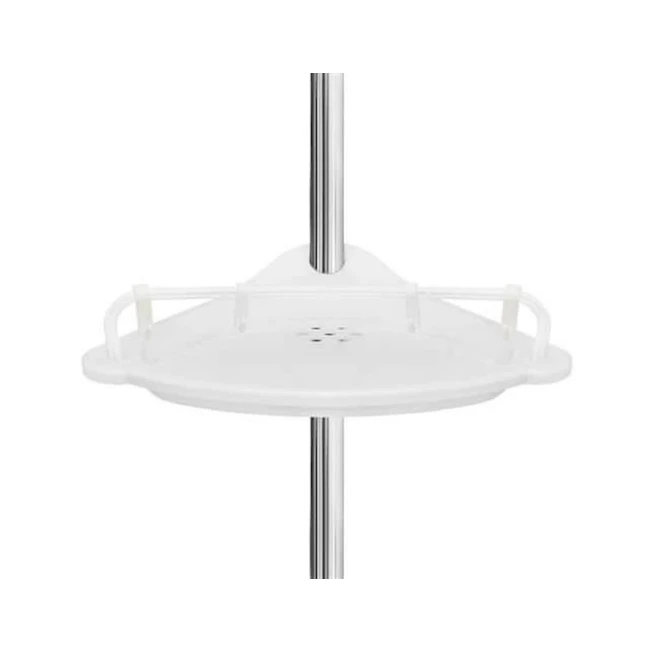 Полка на ванну Multi Corner Shelf MA-GH148, 21,5х33 см, полипропилен, белый Полка на ванну Multi Corner Shelf MA-GH148, 21,5х33 см, полипропилен, белый