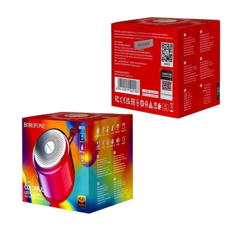 Портативная колонка BOROFONE BR28 красный Портативная колонка BOROFONE BR28 красный