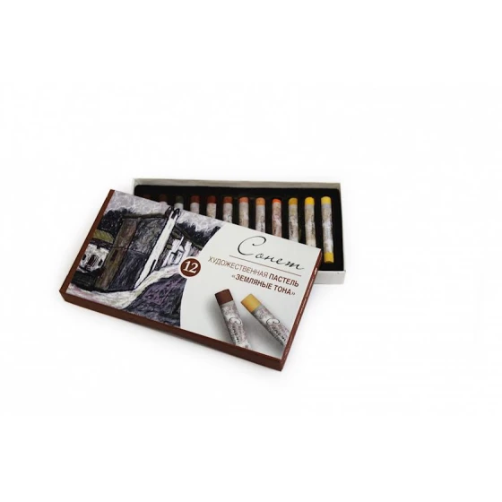 Набор пастели Сонет Земляные тона, 12 цветов Набор пастели Сонет Земляные тона, 12 цветов