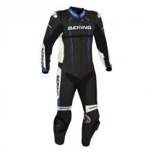 Motokostyum Bering Lead-R Pro BCC052, dəri, qara/mavi, ölçü XL