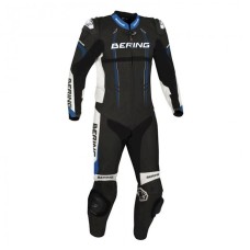 Motokostyum Bering Lead-R Pro BCC052, dəri, qara/mavi, ölçü XL