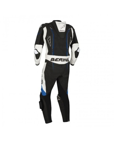 Motokostyum Bering Lead-R Pro BCC052, dəri, qara/mavi, ölçü XL