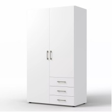 Şkaf Art Mebel Art-80-10, LDSP, ağ, 50x80x210 sm