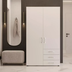 Шкаф Art Mebel Art-80-10, ЛДСП, белый, 50х80х210 см Шкаф Art Mebel Art-80-10, ЛДСП, белый, 50х80х210 см