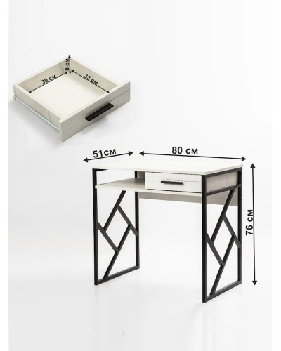 Yazı masası 76x51x80 sm, LDSP, ağ