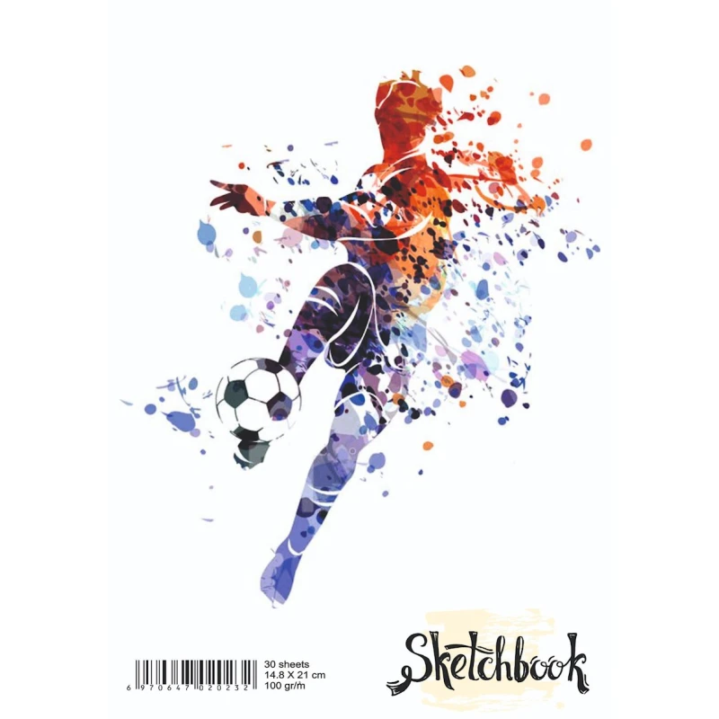 Bloknot Sketchbook F31 Fifa A5, 30 vərəq, ağ