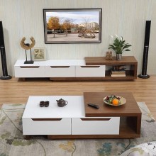 Mebel dəsti - şkaf və jurnal masası, laminat, 210x45x48 sm + 127x63x45 sm, ikibölməli, ZARR046