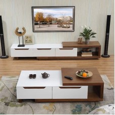 Mebel dəsti - şkaf və jurnal masası, laminat, 210x45x48 sm + 127x63x45 sm, ikibölməli, ZARR046