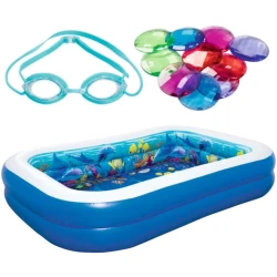 Детский бассейн Bestway H54177, разноцветный, 262x175x51 см, 778 л