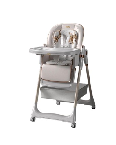 Uşaq yedizdirmə oturacağı Kidilo 8155, eko dəri, ağ