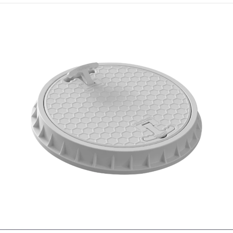 Крышка люка LuxWares, 400 мм, пластик, с ручкой