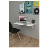 Kompüter masası Art_Komp_Masası 1, laminat, ağ, 75x72x45 sm