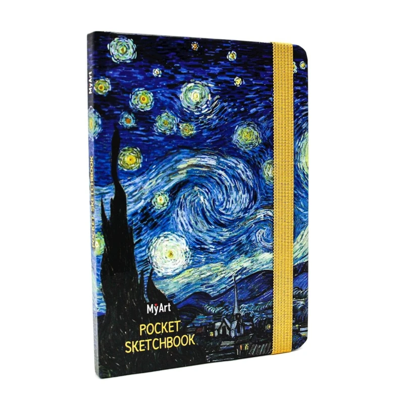 Скетчбук Проф-Пресс My Art. Ван Гог. Звёздная ночь на резинке, А6, 48 листов, 14.7x10.3x1 см Скетчбук Проф-Пресс My Art. Ван Гог. Звёздная ночь на резинке, А6, 48 листов, 14.7x10.3x1 см