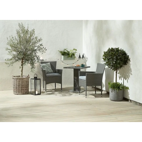 Стул садовый JYSK Aidt 58x62x87 см, серый Стул садовый JYSK Aidt 58x62x87 см, серый